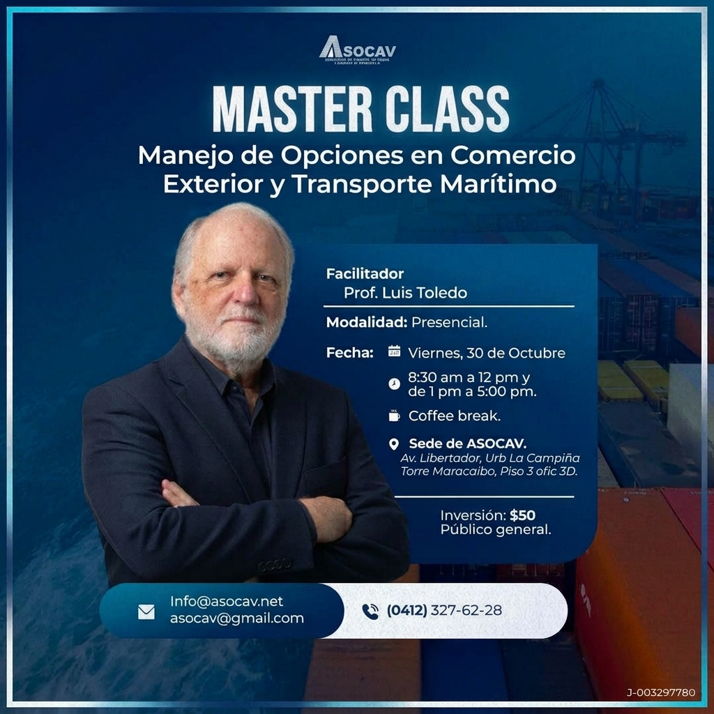 MasterClass - Manejo de Opciones en Comercio Exterior y Transporte Marítimo